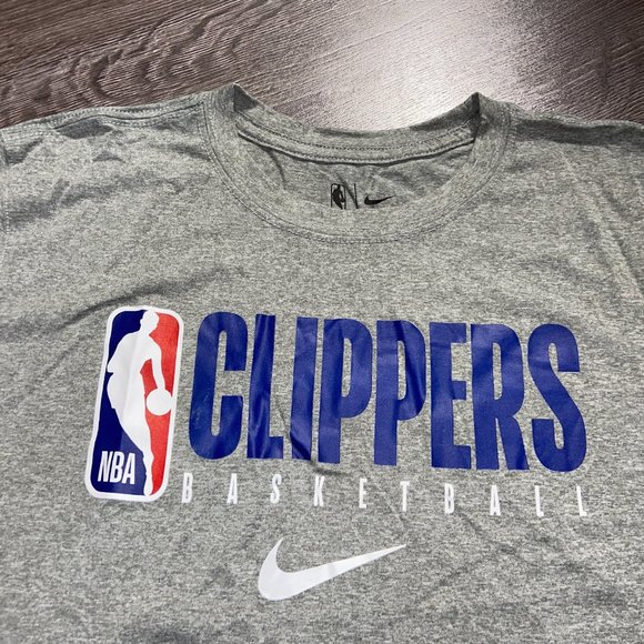 Nike NBA Los Angeles Clippers Team Issued Practice Warm-Up Shirt AT0686-063 - Picture 3 of 12